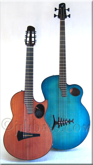 Moderna guitar & Bluejay bass